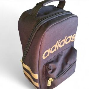 Adidas Gold and black lunch box sporty school or gym travel bag